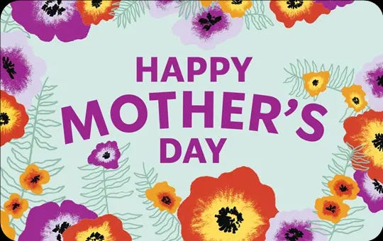 Tarjetas de regalo del Día de la Madre de Starbucks